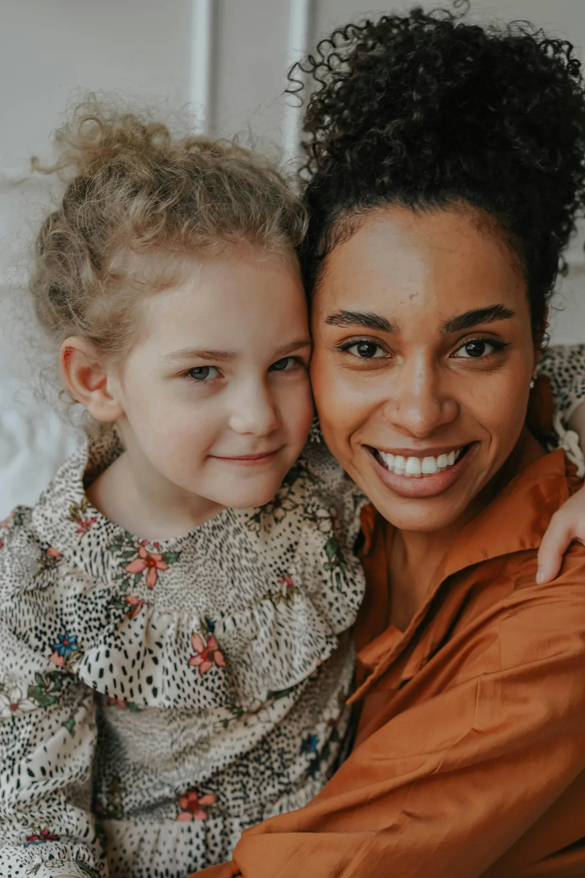 Mother and child sharing a tender moment